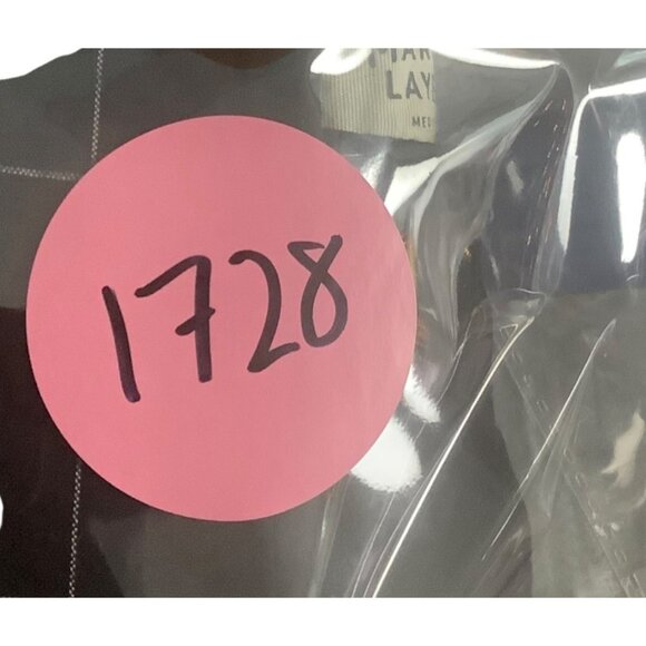 Marine Layer Black Windowpane Check Allison Pants Women Medium Cotton Blend - Picture 8 of 8